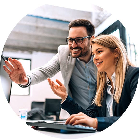 Our team working together